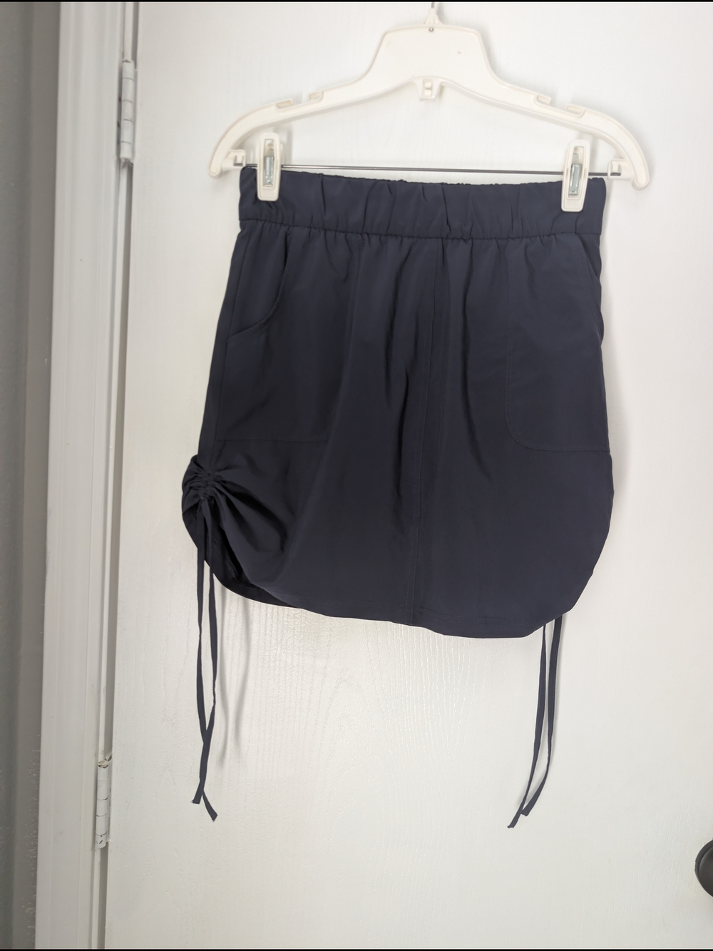 Women's Navy Athletic Drawstring Skort Shorts